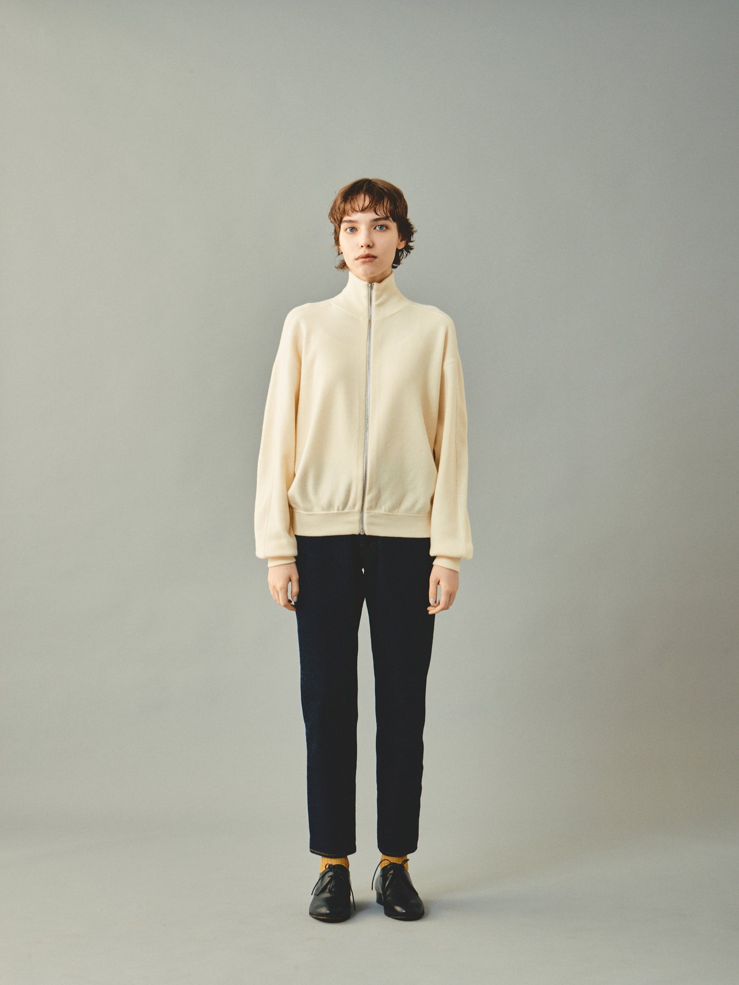 CS WOOL ZIP / Ivory
